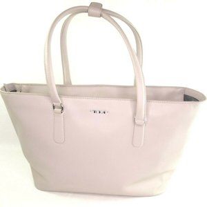 TUMI Voyageur Carolina Gray Leather Tote Bag